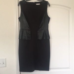 New York & Company Black Peplum Dress